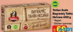 TATLAN SADE BAYRAMİÇ TAHİN HELVASI 400 G TATLAN SADE BAYRAMİÇ TAHİN HELVASI 400 G